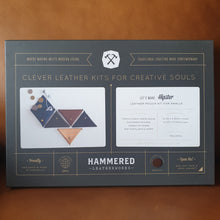 Load image into Gallery viewer, Hammered Leatherworks Kit : Hipster Leather pouch
