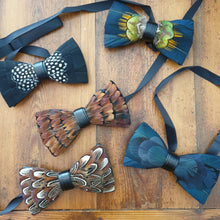 Load image into Gallery viewer, Feather Bow Tie
