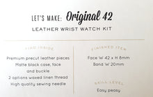 Load image into Gallery viewer, Hammered Leatherworks Kit : Original 42 Watch
