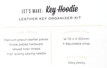 Load image into Gallery viewer, Hammered Leatherworks Kit : Key Hoodie

