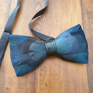 Feather Bow Tie
