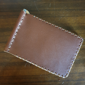 Handmade Leather Money Clip Wallet