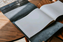 Load image into Gallery viewer, Black Leather Notepad Cover
