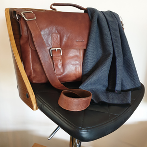 Rustic Leather Satchel/Computer Bag